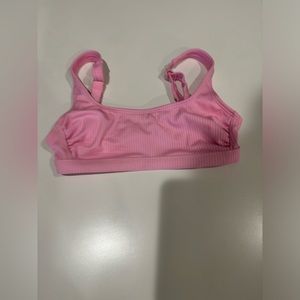 Pink swimsuit top